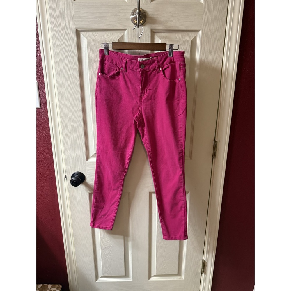 Artisan NY Pink Skinny Jeans Women's‎ Size 8 Stretch Cotton Blend